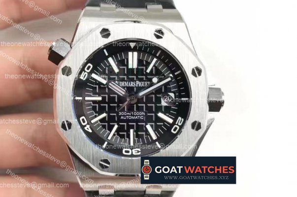 Audemars Piguet - Royal Oak Offshore Diver 15703 SS/LE Black BF A3120