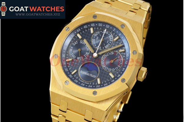 Audemars Piguet - Royal Oak Perpetual Cal 26574 YG/YG Blue/Stk APSF A5134