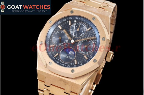 Audemars Piguet - Royal Oak Perpetual Cal 26574 RG/RG Blue/Stk APSF A5134