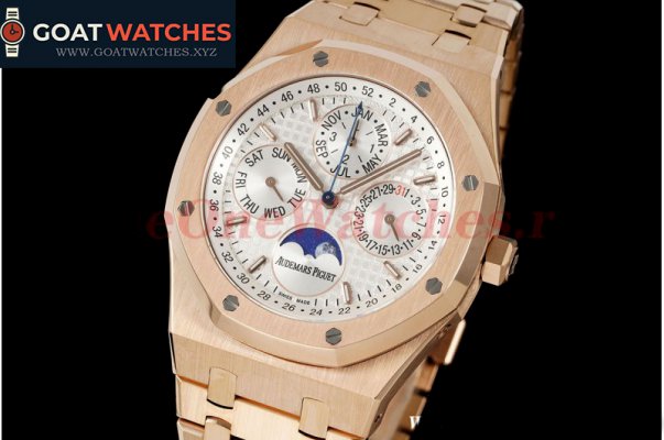 Audemars Piguet - Royal Oak Perpetual Cal 26574 RG/RG White/Stk APSF A5134