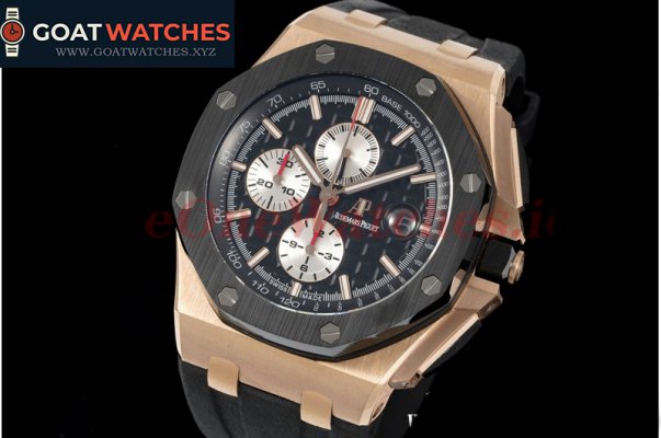 Audemars Piguet - Royal Oak Offshore 44mm CER/RG/RU Blk/Wht RSF A3126