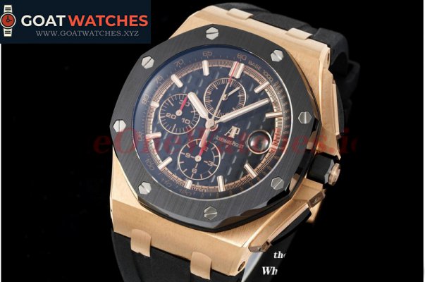 Audemars Piguet - Royal Oak Offshore 44mm CER/RG/RU Blk/Wht RSF A3126