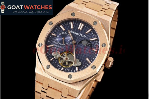 Audemars Piguet - Royal Oak Fake tourbillon RG/RG Blue/Stk ABF A23J(Erotic)