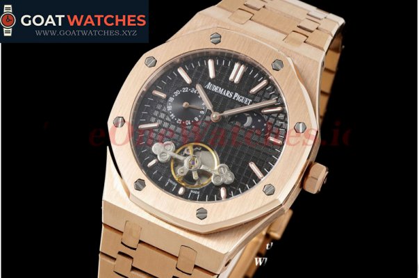 Audemars Piguet - Royal Oak Fake tourbillon RG/RG Black/Stk ABF A23J(Erotic)