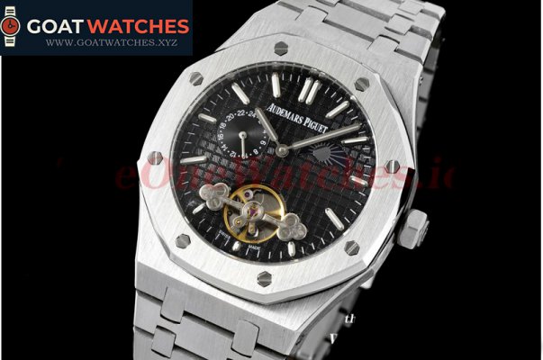 Audemars Piguet - Royal Oak Fake tourbillon SS/SS Black/Stk ABF A23J(Erotic)