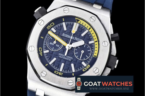 Audemars Piguet - ROO Basel 2016 Diver Chrono SS/RU JHF Blue A7750 Mod3124