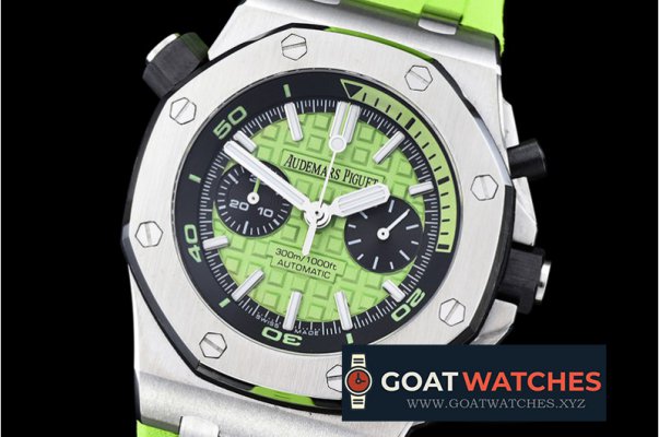 Audemars Piguet - ROO Basel 2016 Diver Chrono SS/RU JHF Green A7750 Mod3124