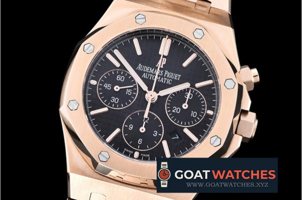 Audemars Piguet - Royal Oak Chronograph 26320ST RG/RG Black JHF A7750