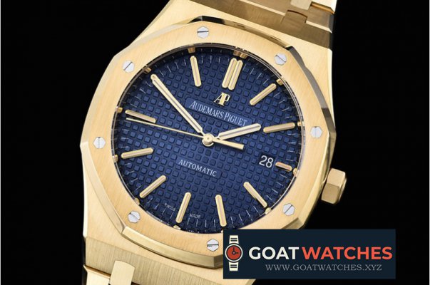 Audemars Piguet - Royal Oak 15400 YG/YG Blue JF MY9015 Mod 3120