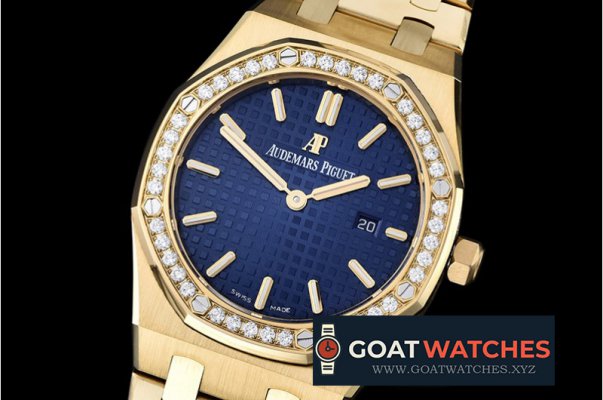 Audemars Piguet - Royal Oak Ladies 33mm YG/YG Blue JF Swiss ETA Quartz