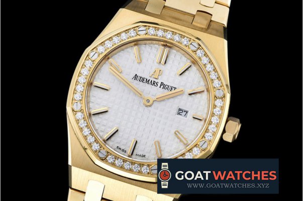 Audemars Piguet - Royal Oak Ladies 33mm YG/YG White JF Swiss ETA Quartz