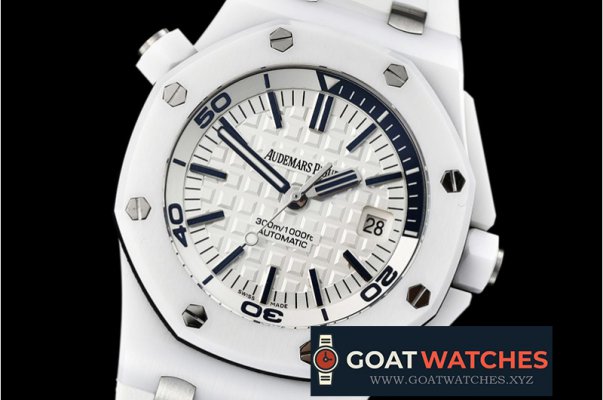 Audemars Piguet - Royal Oak Diver 15707 CER/RU White XF Asia 2836 Mod