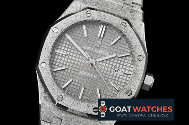 Audemars Piguet - Royal Oak Jumbo 15400 Frosted SS/SS Grey Asia 21J Mod