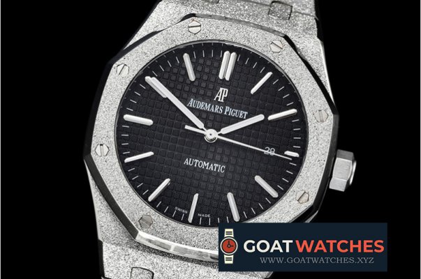 Audemars Piguet - Royal Oak 15400 Frosted SS/SS Black Asia 21J Mod 3120