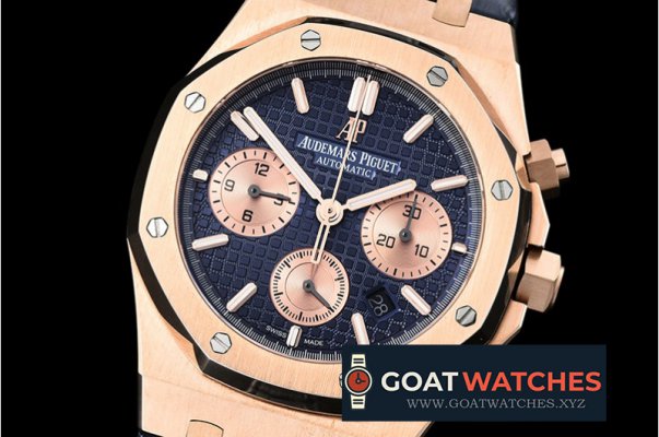 Audemars Piguet - Royal Oak Chronograph 26320ST RG/LE Blue/RG JHF A7750