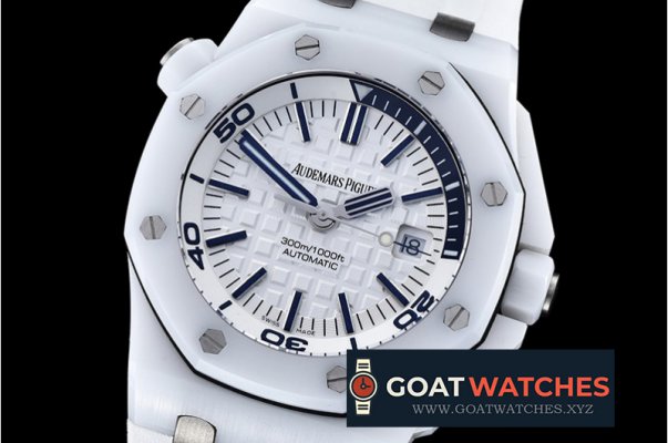 Audemars Piguet - Royal Oak Diver 15707 Wht CER/RU White BP SP MY9015 Mod