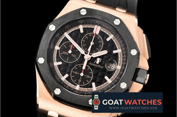 Audemars Piguet - Royal Oak Offshore Novelty CER/RG/RU Blk JF V2 A3126