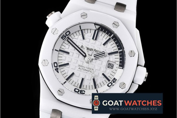 Audemars Piguet - Royal Oak Diver 15707CE CER/RU White JF V2 MY9015 Mod