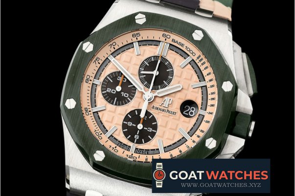 Audemars Piguet - AP ROO 2018 "Combat" Grn CER/SS/RU Cream JF V2 A3126 Mod