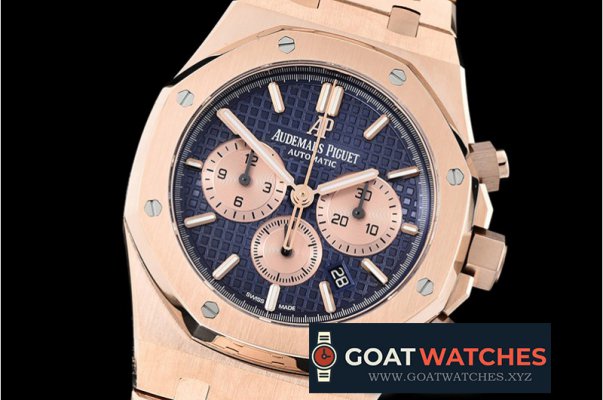 Audemars Piguet - Royal Oak Chronograph 26331ST RG/RG Blue OMF A7750