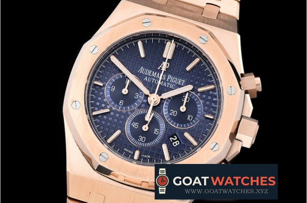 Audemars Piguet - Royal Oak Chronograph 26331ST RG/RG F.Blue OMF A7750