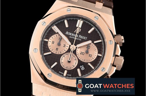 Audemars Piguet - Royal Oak Chronograph 26331ST RG/LE Brwn OMF A7750