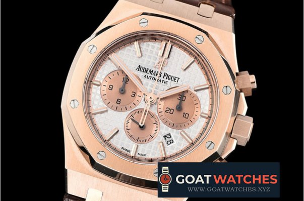 Audemars Piguet - Royal Oak Chronograph 26331ST RG/LE Wht OMF A7750