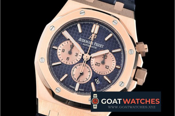 Audemars Piguet - Royal Oak Chronograph 26331ST RG/LE Blue OMF A7750