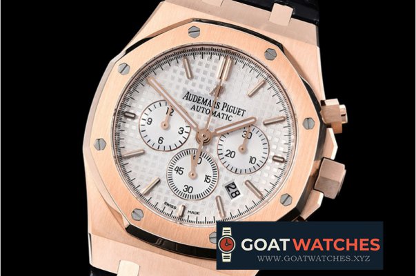 Audemars Piguet - Royal Oak Chronograph 26331ST RG/LE Wht/Wht OMF A7750