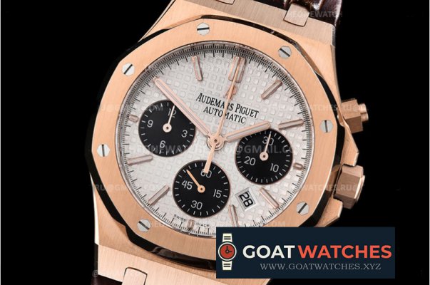 Audemars Piguet - Royal Oak Chronograph 26331ST RG/LE Wht/Blk A7750