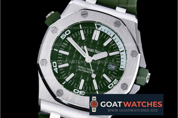 Audemars Piguet - Royal Oak Diver 15710 SS/RU Green JF 1:1 MY9015 Mod