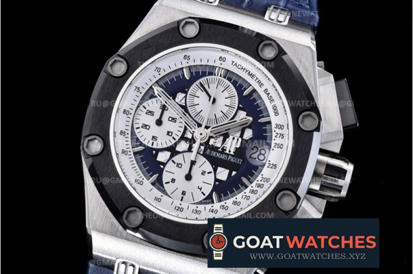 Audemars Piguet - Ruben Barichello II CER/SS/LE Blue JF V2 A7750 Secs @12