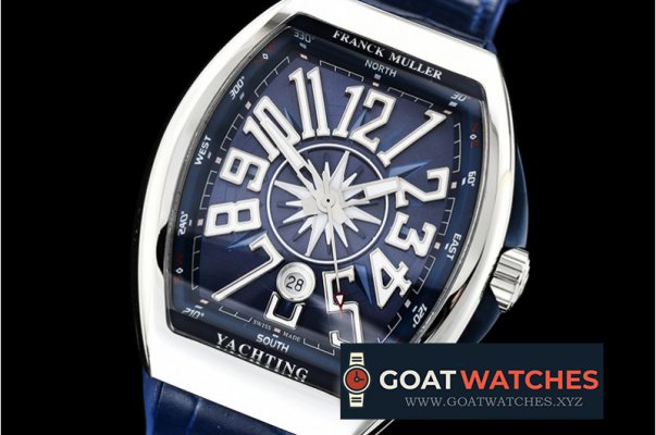 Franck Muller - Vanguard Mens V45 SS/LE/RU Blue ABF Asia 2824