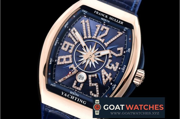 Franck Muller - Vanguard Mens V45 RG/LE/RU Blue Diams ABF A2824