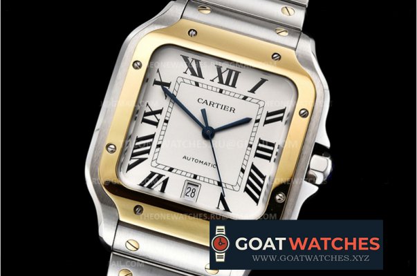 Cartier - Santos De Cartier 40mm Mens YG/SS White KOR MY9015