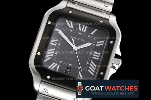 Cartier - Santos De Cartier Mens XL SS/SS Grey V6F MY9015