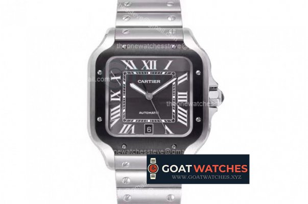 Cartier - Santos De Cartier Mens XL SS/SS Grey BVF 9019