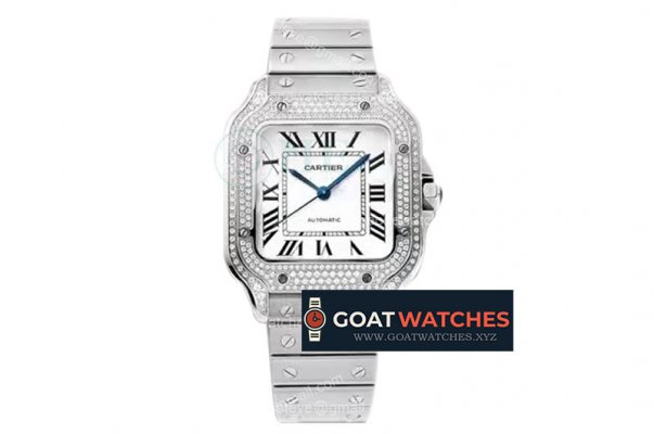 Cartier - Santos De Cartier Ladies 35mm Diams SS/SS BVF MY9015