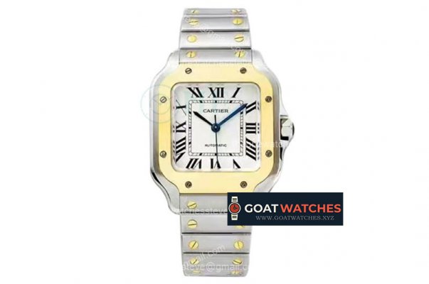 Cartier - Santos De Cartier Ladies 35mm YG/SS Wht BVF MY9015