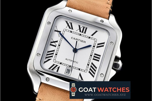 Cartier - Santos De Cartier 2018 40mm SS/LE (Tan) Wht MY9015