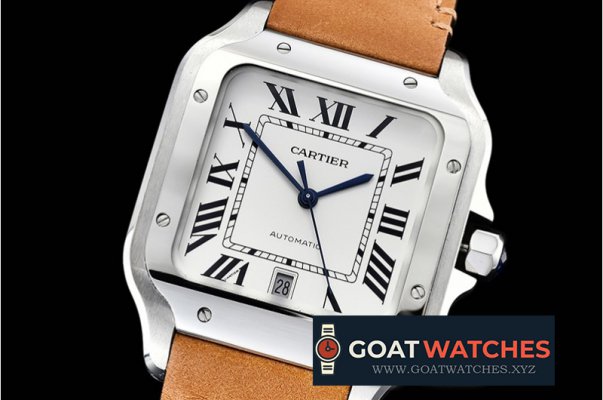 Cartier - Santos De Cartier 2018 Mens XL SS/LE Wht V6F MY9015