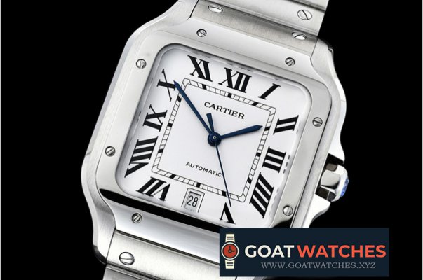 Cartier - Santos De Cartier 2018 Mens XL SS/SS Wht KOR V2 MY9015