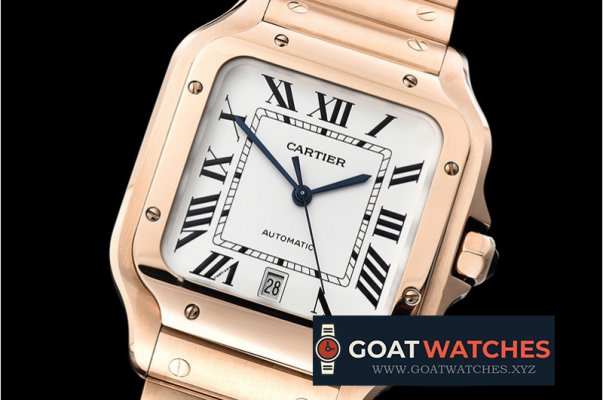 Cartier - Santos De Cartier 2018 Mens XL RG/RG Wht BVF MY9015