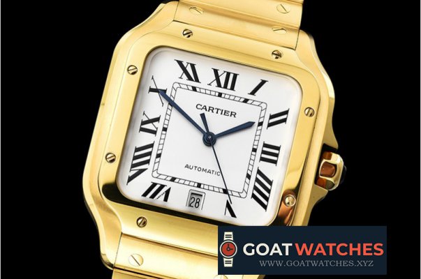 Cartier - Santos De Cartier 2018 Mens XL YG/YG Wht BVF MY9015