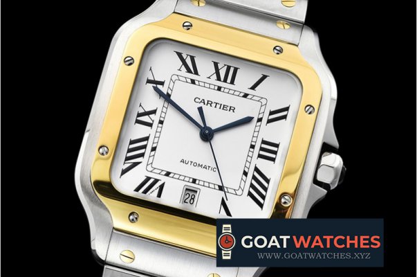 Cartier - Santos De Cartier 2018 Mens XL YG/SS Wht BVF MY9015