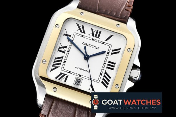 Cartier - Santos De Cartier 2018 Mens YG/SS/LE Wht V6F MY9015