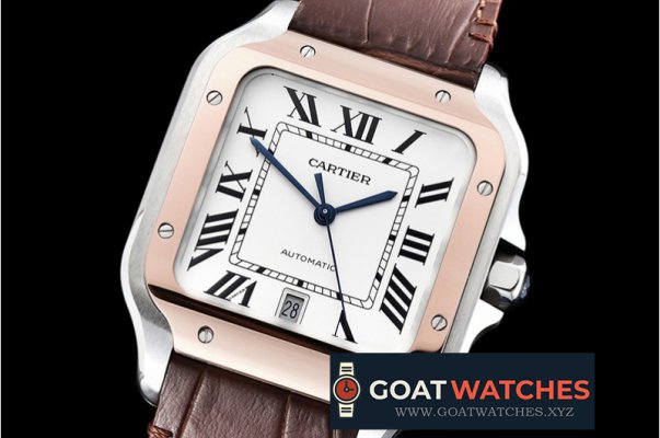 Cartier - Santos De Cartier 2018 Mens RG/SS/LE Wht V6F MY9015