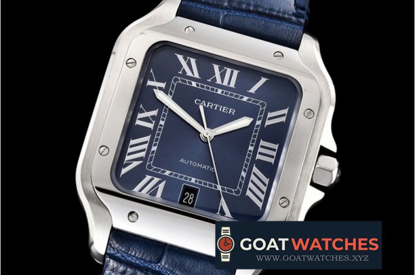 Cartier - Santos De Cartier 2018 Mens XL SS/LE Blue V6F MY9015