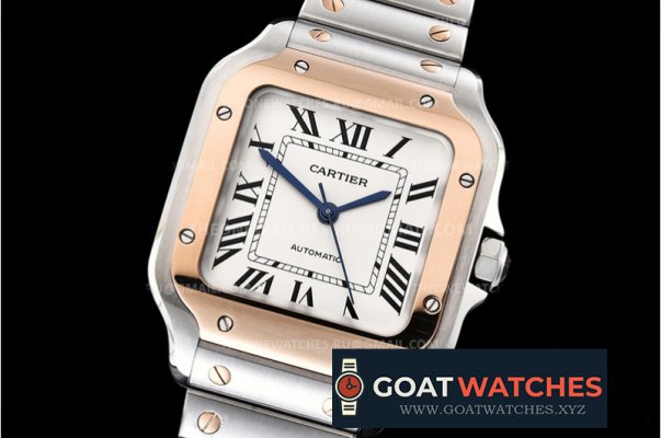 Cartier - Santos De Cartier Ladies 35mm RG/SS Wht BVF MY9015