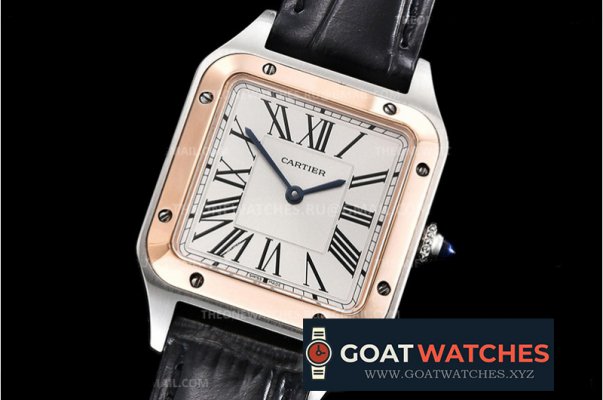 Cartier - Santos Dumont 28mm RG/SS/LE White XF Swiss Quartz